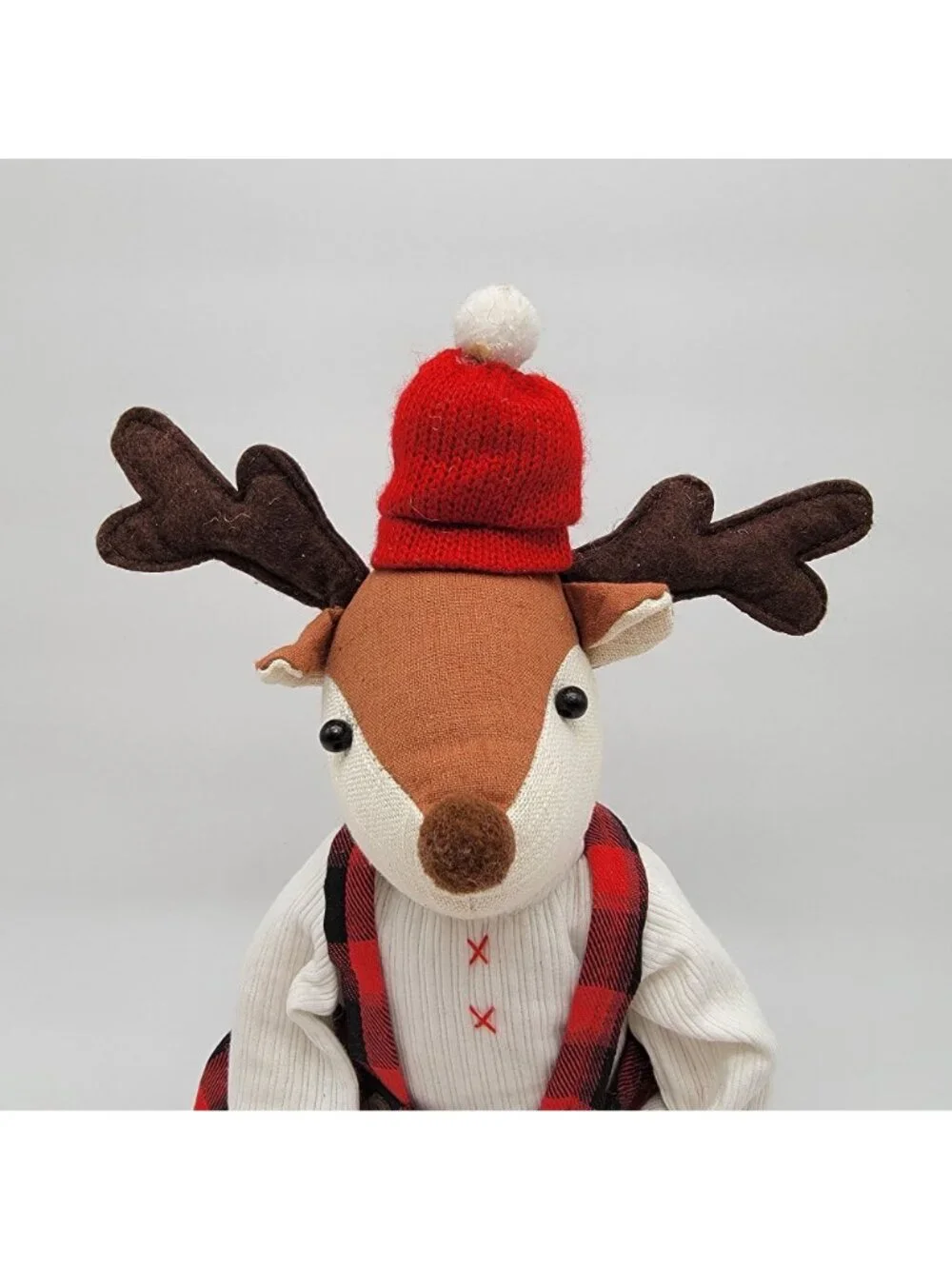 Pier 1 Imports Weighted Reindeer Christmas Decoration